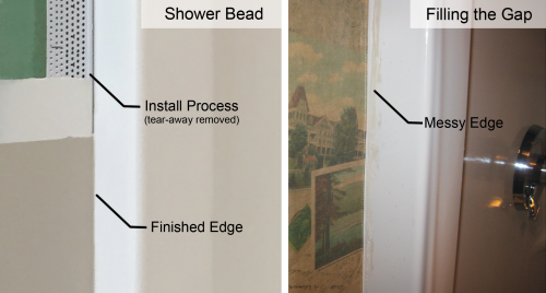 How to Finish Drywall Where it Meets the Shower ?