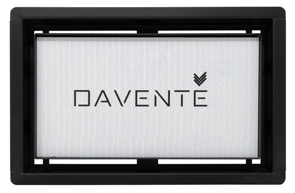 DAVENTE Drop-In Top Flush Mount Floor Vent, 6" x 10" Duct Opening (BLACK)