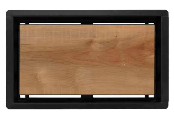 DAVENTE Drop-In Top Flush Mount Floor Vent, 6" x 12" Duct Opening (BLACK)