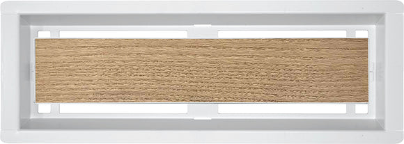 DAVENTE Drop-In Top Flush Mount Floor Vent, 3" x 10" Duct Opening (WHITE)