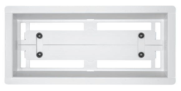 DAVENTE Drop-In Top Flush Mount Floor Vent - 4” x 10” Duct Opening (WHITE)