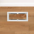 DAVENTE Drop-In Top Flush Mount Floor Vent - 4” x 10” Duct Opening (WHITE)-1