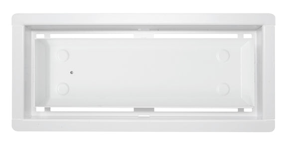 DAVENTE Drop-In Top Flush Mount Floor Vent - 4” x 10” Duct Opening (WHITE)