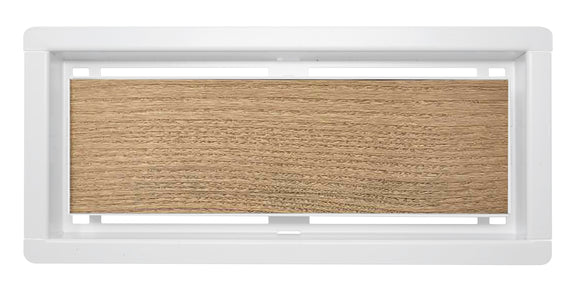 DAVENTE Drop-In Top Flush Mount Floor Vent - 4” x 10” Duct Opening (WHITE)