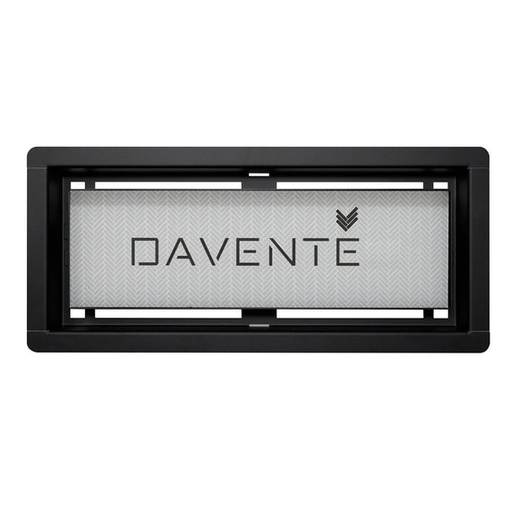 DAVENTE Drop-In Top Flush Mount Floor Vent - 4” x 10” Duct Opening (BLACK)