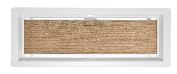 DAVENTE Drop-In Top Flush Mount Floor Vent - 4” x 12” Duct Opening (WHITE)