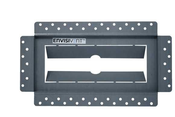 Envisivent Removable Flush Mount Ceiling/Wall Air Supply, 10" x 4" (Duct Opening)