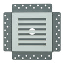 Envisivent Removable Flush Mount Air Supply, 6' x 6' (Drywall Opening)-1