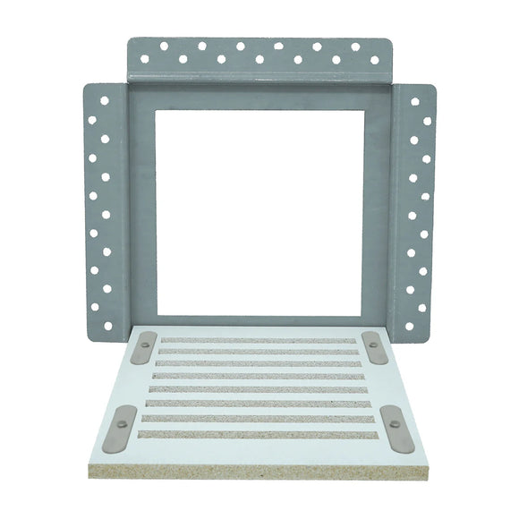 Envisivent Removable Flush Mount Bathroom Exhaust Fan Cover, 8" x 8" (Drywall Opening)