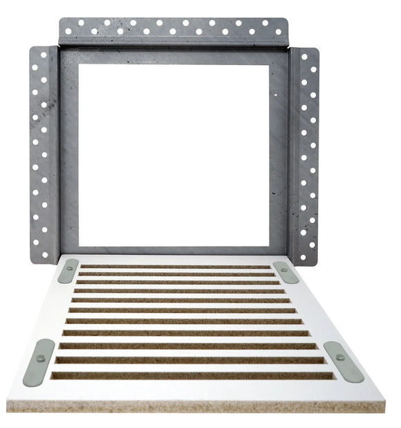 Envisivent Removable Flush Mount Bathroom Exhaust Fan Cover, 10 "x 10" (Drywall Opening)