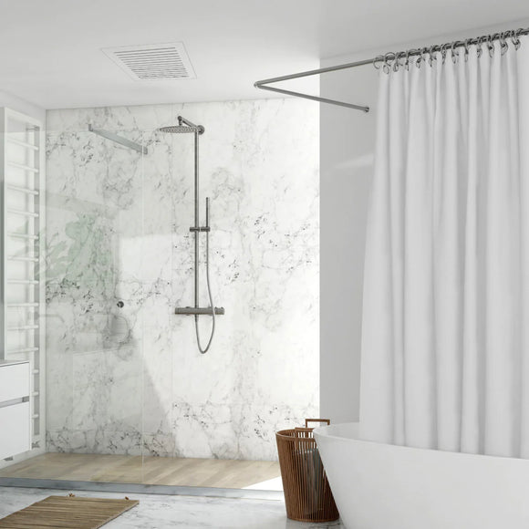 Envisivent Removable Flush Mount Bathroom Exhaust Fan Cover, 12" x 12" (Drywall Opening)