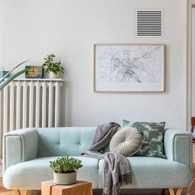 Envisivent Removable Mud-In Flush Mount Air Return Vent, 12" x 12" (Drywall Opening)