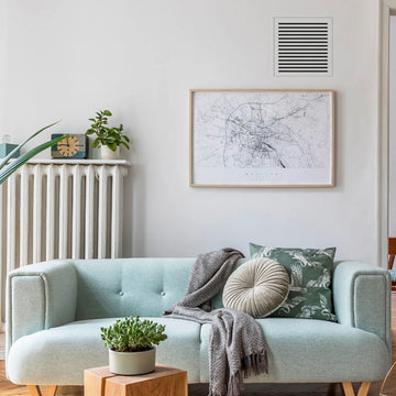 Envisivent Removable Mud-In Flush Mount Air Return Vent, 12" x 12" (Drywall Opening)