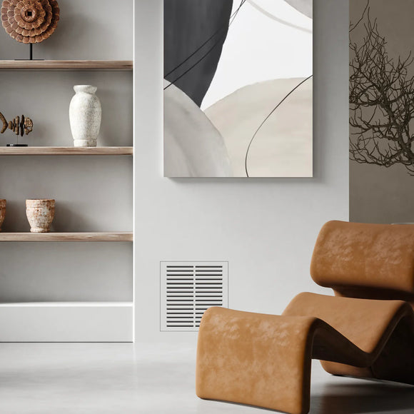 Envisivent Removable Mud-In Flush Mount Air Return Vent, 14" x 14" (Drywall Opening)