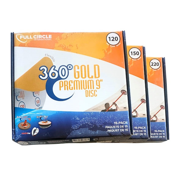 Full Circle 360° Gold Premium 9" Sanding Disks