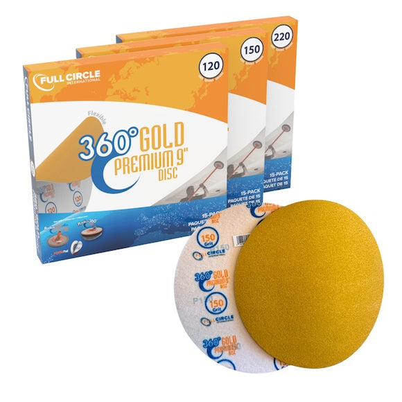 Full Circle 360° Gold Premium 9" Sanding Disks