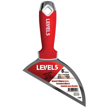 LEVEL5 6" Clipped Joint Knife with Soft Grip Handle