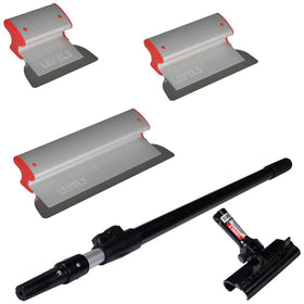 LEVEL5 Aluminum Body Skimming Blade Set (7"/ 10"/ 16") with Adapter & Extension Handle