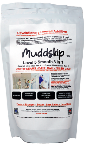 Muddskip™ Level 5 SMOOTH 3-in-1 Drywall Additive