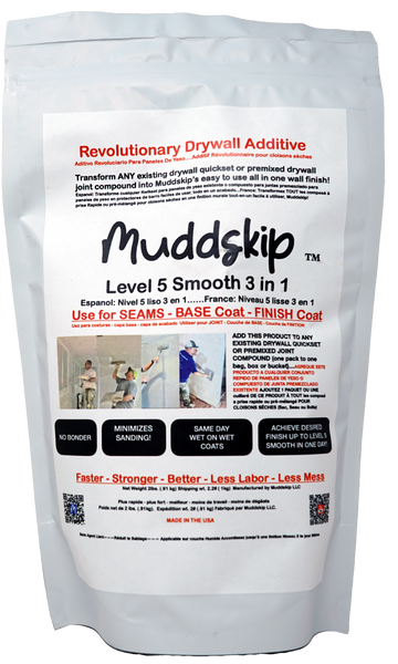 Muddskip™ Level 5 SMOOTH 3-in-1 Drywall Additive