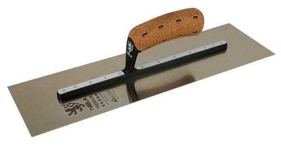 NELA® Premium Curved Blade Trowel with BikoGRIP® Cork Handle