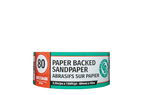 Circle Brand Paperback Sandpaper Roll 150' Length