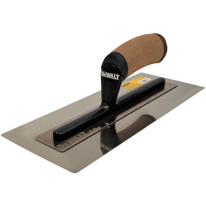 DEWALT Flat Flex Finishing Trowel Stainless Steel with Leather Handle